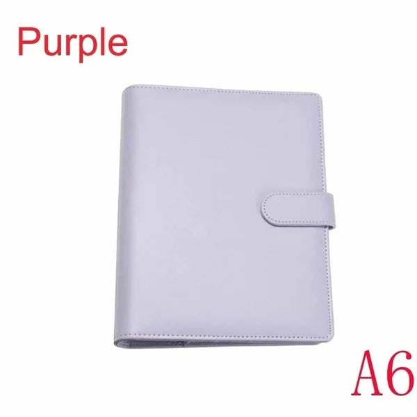 New Vintage Refillable Notebook File Folder Notepad Cover Leather Ring Binder Office Supplies