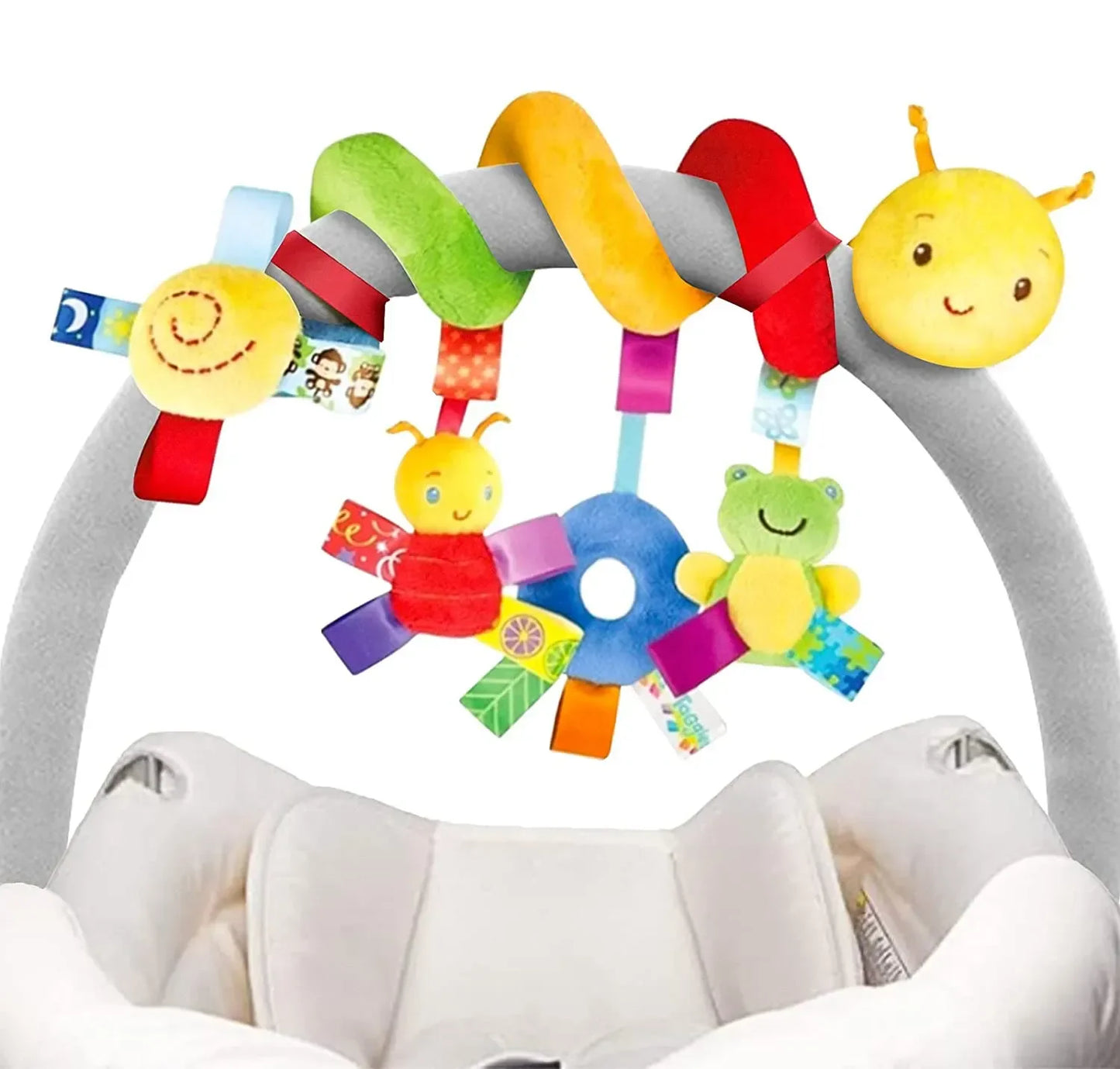 Soft Infant Crib Bed Stroller Toy Creative Spiral Baby Toys For Newborns Car Seat Educational Rattle Baby Towel Education Toys