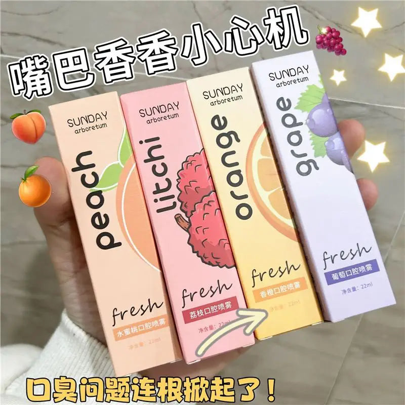 20ml Portable Mouth Freshener Oral Fresh Spray Multi-fruity Mouths Cleaning-spray Remove Breath Odor Mist Oralcare Products