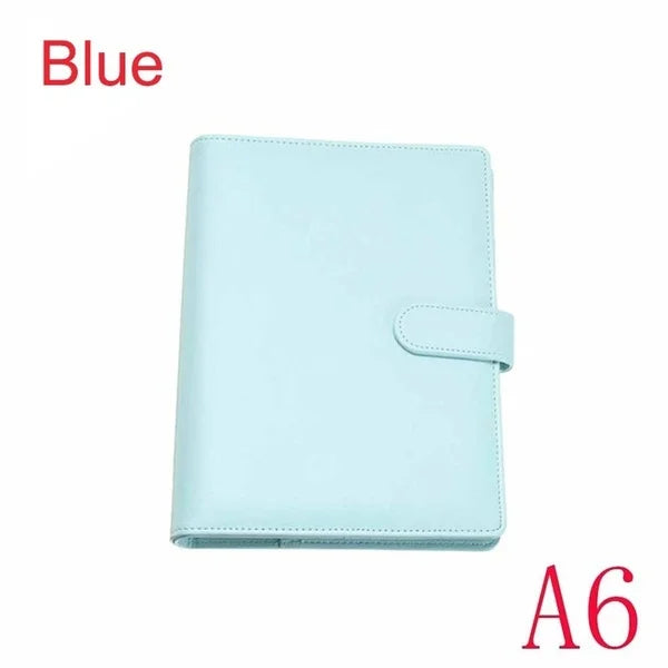 New Vintage Refillable Notebook File Folder Notepad Cover Leather Ring Binder Office Supplies