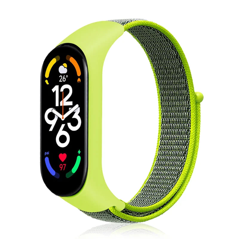 Nylon loop For Xiaomi Mi Band 7-7 nfc smartwatch Wristband Sport Miband7 Correa Replacement Bracelet smart band 7 6 5 4 3 Strap