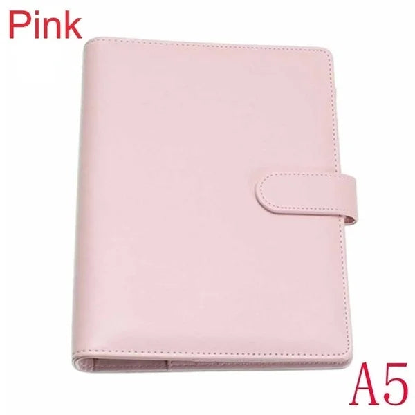 New Vintage Refillable Notebook File Folder Notepad Cover Leather Ring Binder Office Supplies