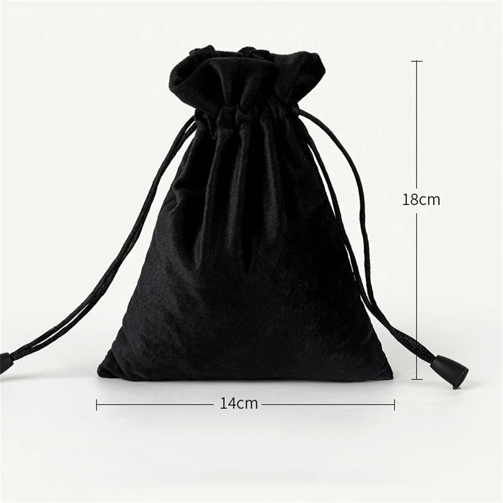 1 Pcs 6 Sizes Bags Linen Drawstring Gift Bag Pouches Cloth Christmas Bag Jewelry Bag Drawstring Pouches Large Velvet Bags