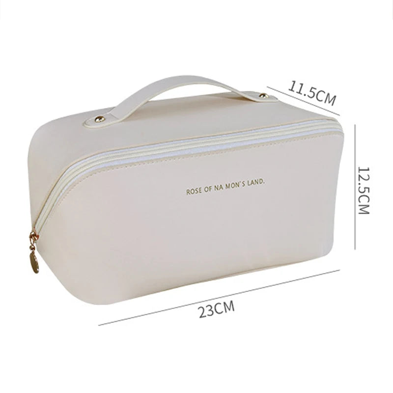 Makeup Organizer Female Toiletry Kit Bag Make Up Case Storage Pouch PU Lady Box, Cosmetic Bag, Organizer Bag For Travel Zip ﻿