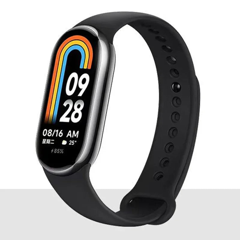 Sport Strap For Xiaomi Mi band 8-8 NFC Belt Replacement miband8 silicone Bracelet smart band 8 waterproof Watchbands Accessories