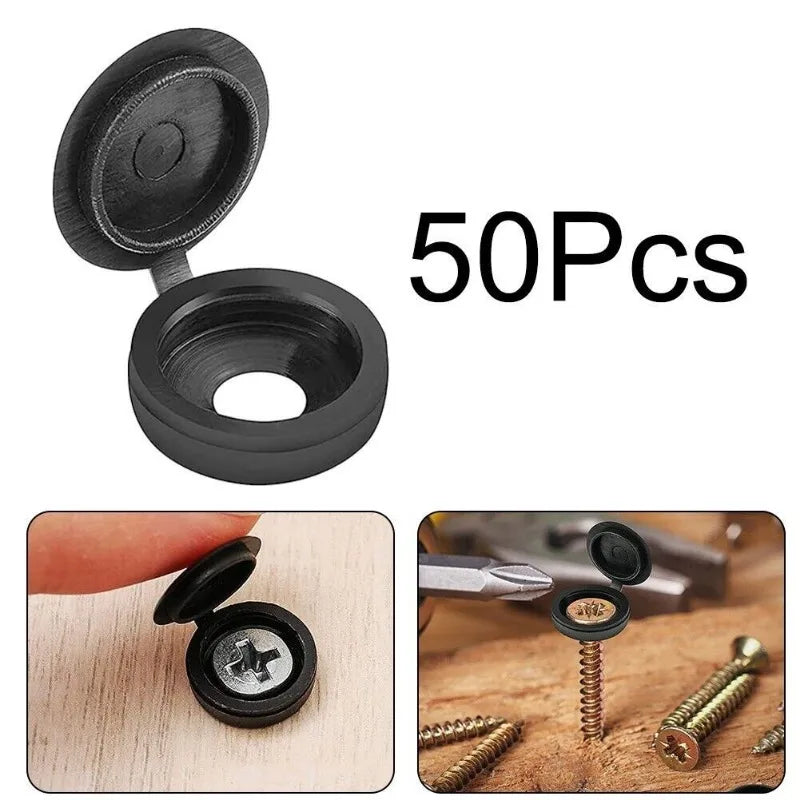 10/100pcs Screw Decorative Cover Cross Screw Nail Cap Folding Buckle for Car Furniture Decorative Nuts Cover Bolts Hardware