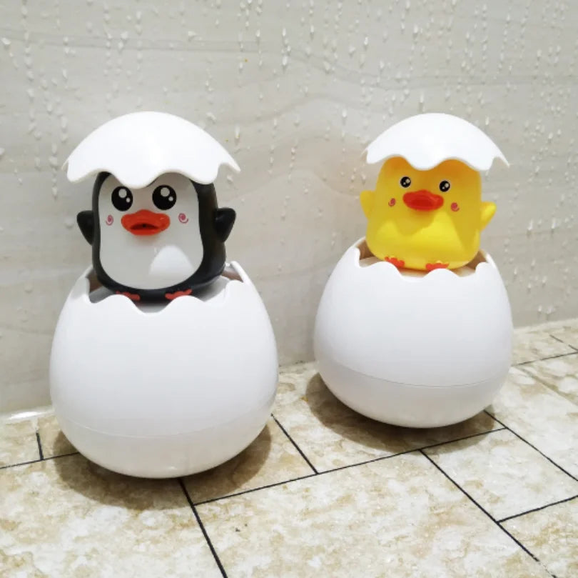 Baby Bathing Toy Kids Cute Duck Penguin Egg Water Spray Sprinkler Bathroom Sprinkling Shower Swimming Water Toys For Kids Gift