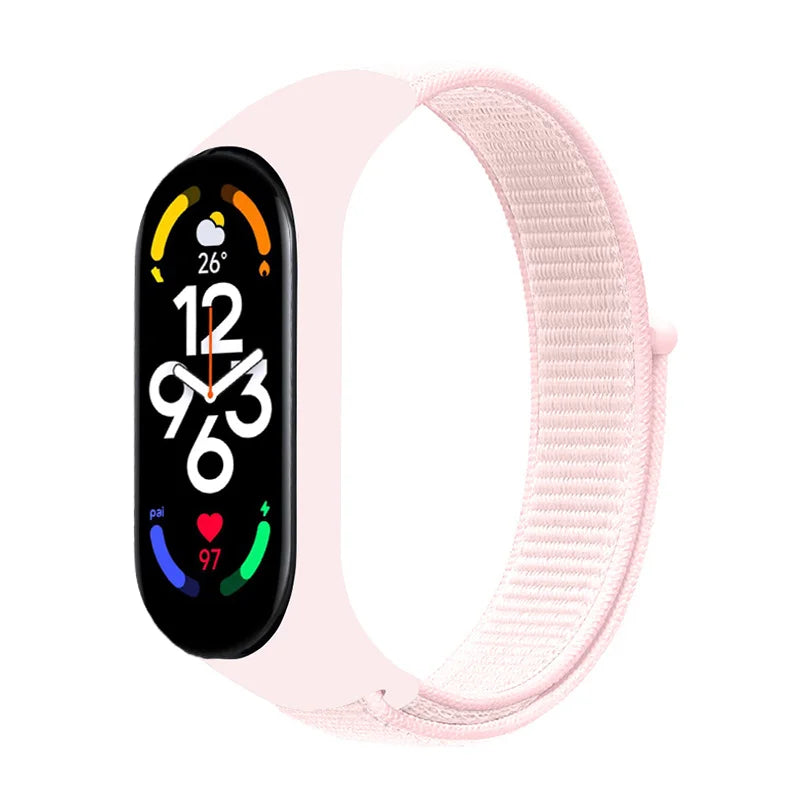 Nylon loop For Xiaomi Mi Band 7-7 nfc smartwatch Wristband Sport Miband7 Correa Replacement Bracelet smart band 7 6 5 4 3 Strap