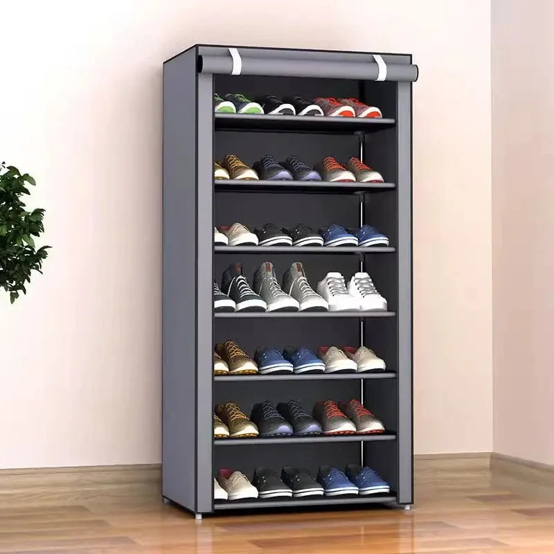 8/6 Layers Shoes Rack Organizer Space-saving Cabinets Shoes Shelf Rack Home Furniture Dustproof Shelf Dormitory Organizer