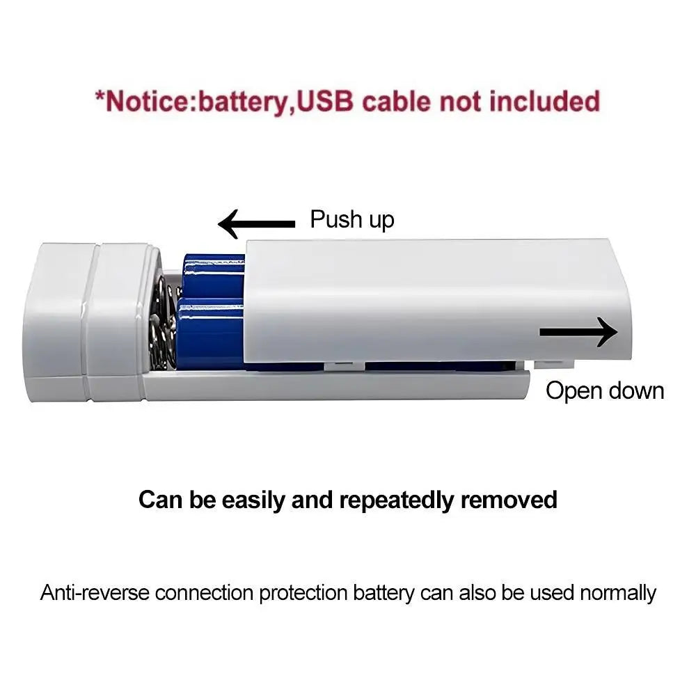 5V 2A 6000mAh 2X 18650 USB Type-C Battery Charger Case DIY Power Bank Box For Phone Electronic Charging Not Including Batteries