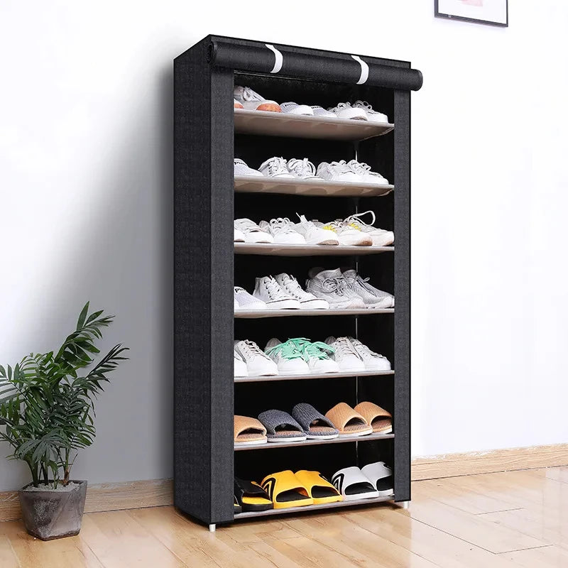 8/6 Layers Shoes Rack Organizer Space-saving Cabinets Shoes Shelf Rack Home Furniture Dustproof Shelf Dormitory Organizer