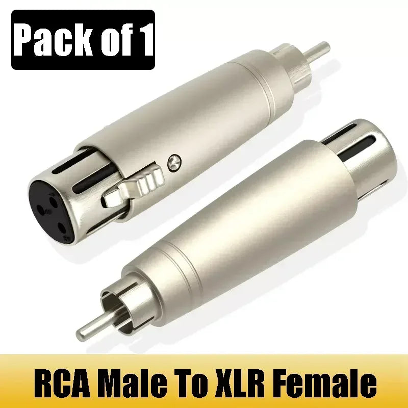 Audio Adapter RCA Male(Female) To XLR Male(Female) Plug 6.35mm TS/TRS 1/4 Male(Female) Plug Jack Audio Adapter