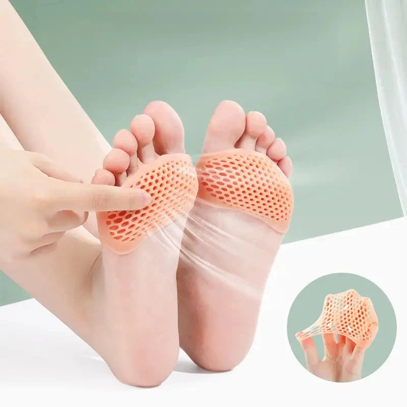 Silicone Forefoot Insoles Women's Foot Protectors Anti-slipHoneycomb Half Size Forefoot Pads High Heels Anti Wear Foot