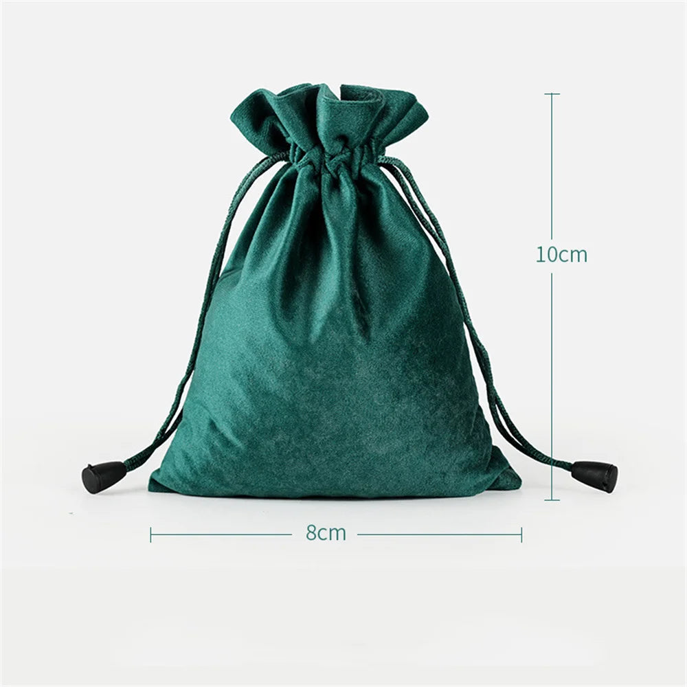 1 Pcs 6 Sizes Bags Linen Drawstring Gift Bag Pouches Cloth Christmas Bag Jewelry Bag Drawstring Pouches Large Velvet Bags