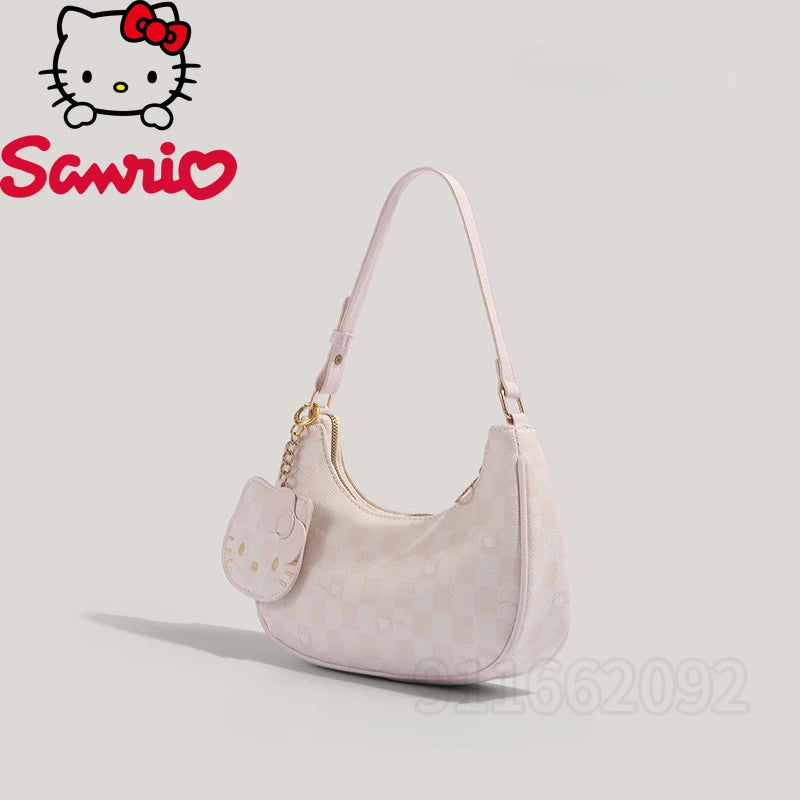 MINISO Hello Kitty New Women's Shoulder Bag Luxury Brand Fashion Trend Women's Handbag Cartoon Cute Women's Bag High Quality