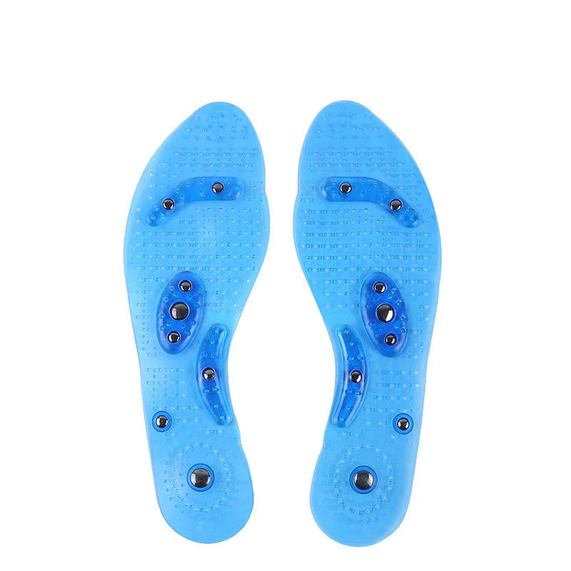 Acupressure on Foot Insoles Magnet Massage Silicone Insole For Shoes for Medical Men increase time Women lose weight Shoe Sole