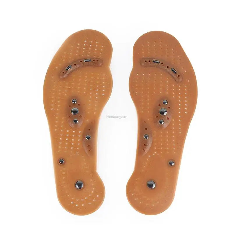 Acupressure on Foot Insoles Magnet Massage Silicone Insole For Shoes for Medical Men increase time Women lose weight Shoe Sole