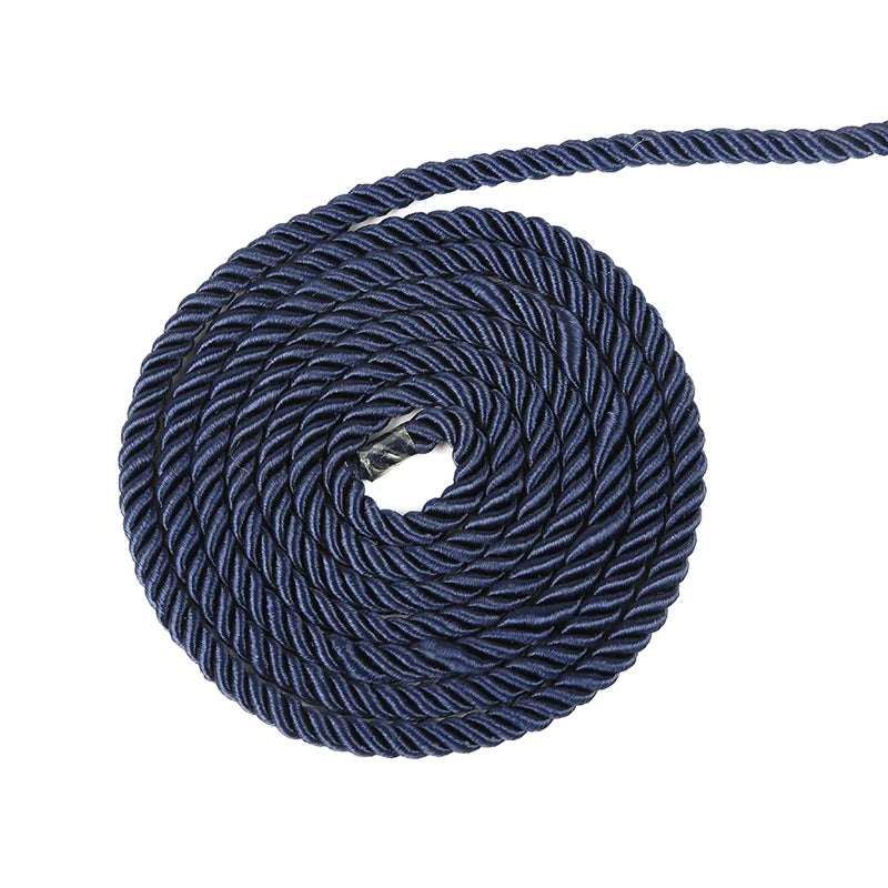 5mm 5/10YD Twisted Cord Rope Trim Craft Decorative Nylon Rope Handmade Cording for Sewing Crafts Upholstery Home Décor