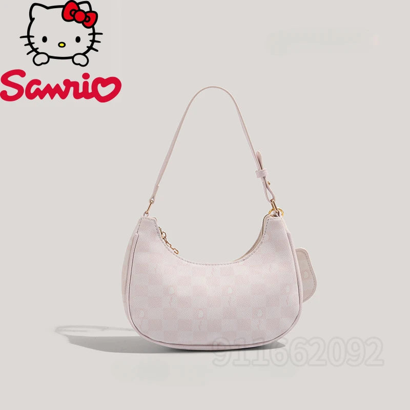 MINISO Hello Kitty New Women's Shoulder Bag Luxury Brand Fashion Trend Women's Handbag Cartoon Cute Women's Bag High Quality