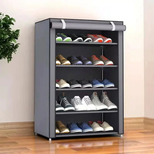 8/6 Layers Shoes Rack Organizer Space-saving Cabinets Shoes Shelf Rack Home Furniture Dustproof Shelf Dormitory Organizer