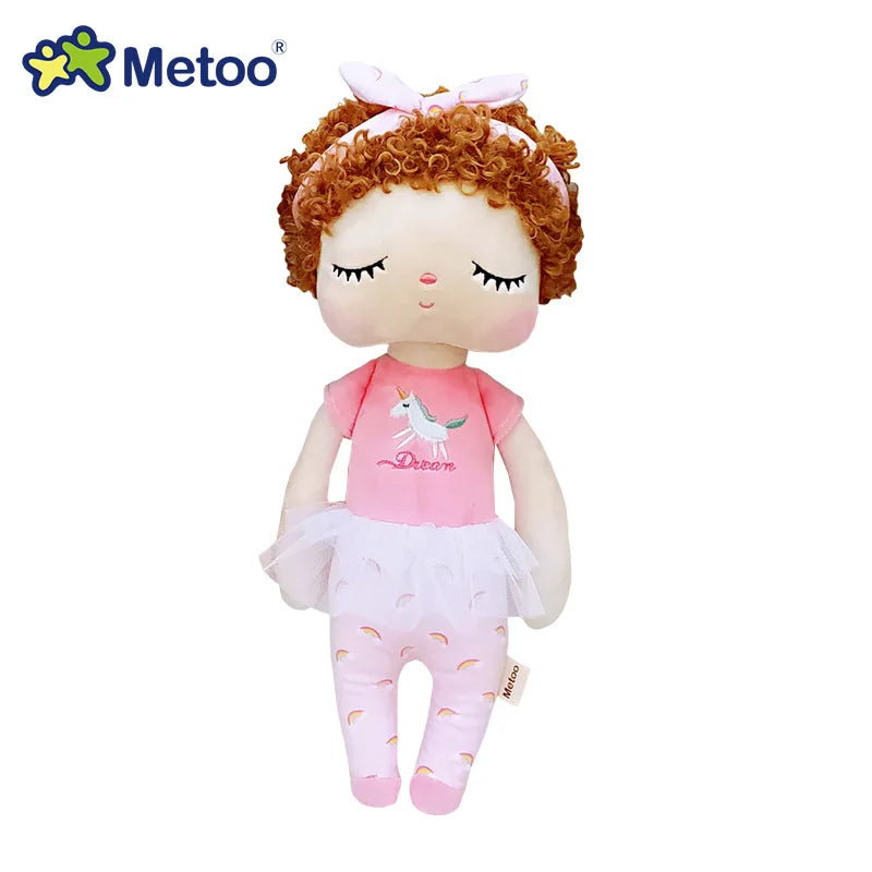 Original Metoo Dolls Soft Stuffed Angela Dolls Multi Styles Rose Black Girl Kawaii Kids Girls Dolls Christmas Gift Baby Toys