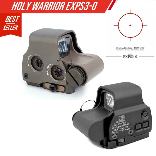 Holy Warrior S1 EXPS-3-0 NV Fucntion 558 Red Dot Sight Hunting Holographic Scope with Full Original Markings For Real Weapons