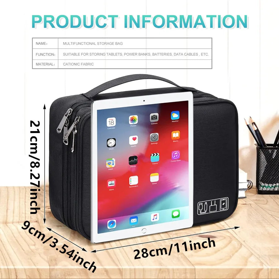 Portable Storage Bags Space Saving Data Cable Digital Products Protect Organize Pack Waterproof Drive Belongings Deposit Pouch