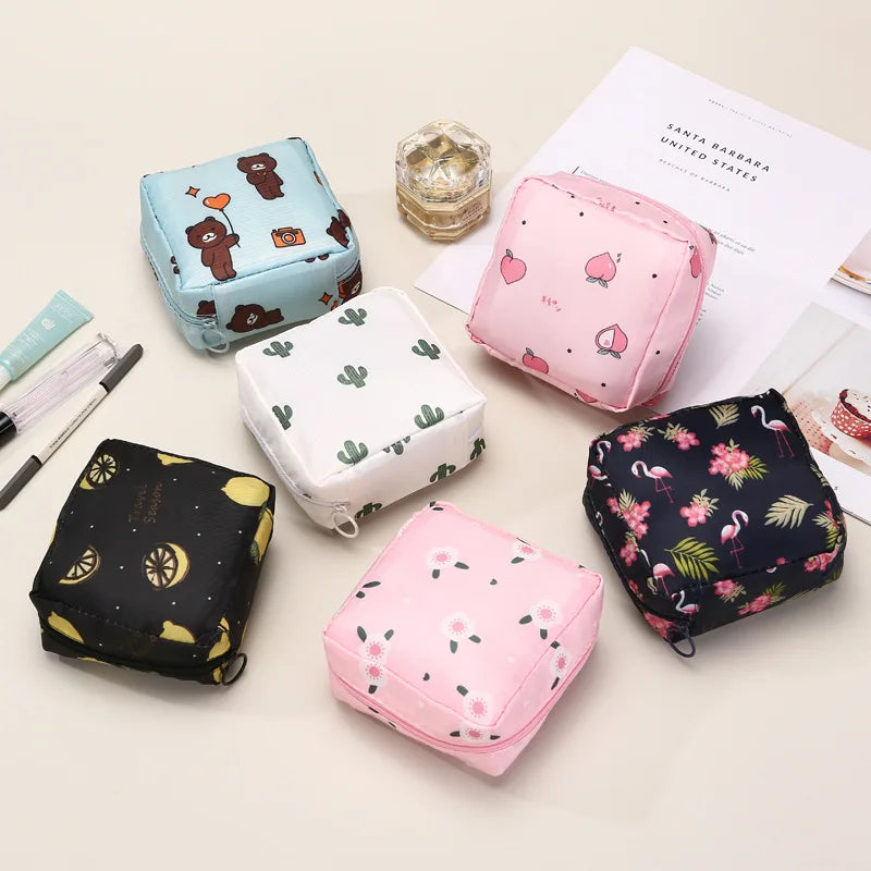 Women's Sanitary Napkin Bag Sanitary Cotton Storage Bag Monthly Event Bagaunt's Napkin Bag Zero Wallet