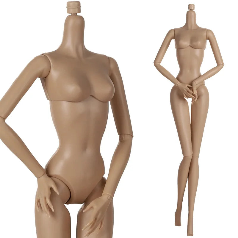 30cm Doll's Body Supermodel Body Accessories with Multi Joint White / Tan Skin DIY Girl Toy