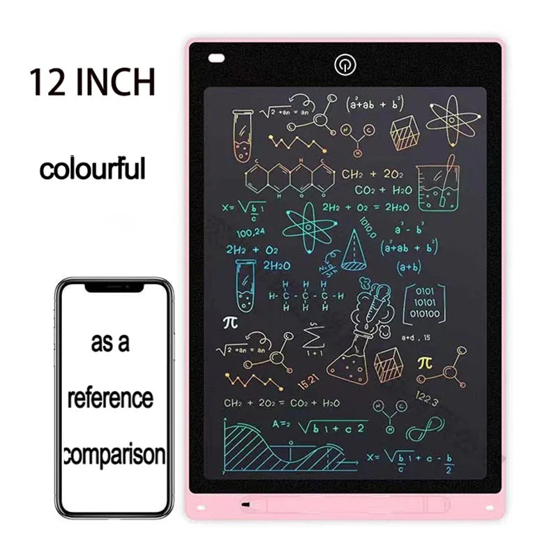 12Inch LCD Writing Tablet Electronic Digital Writing Colorful Screen Doodle Board Handwriting Paper Drawing Tablet Gift For Kids