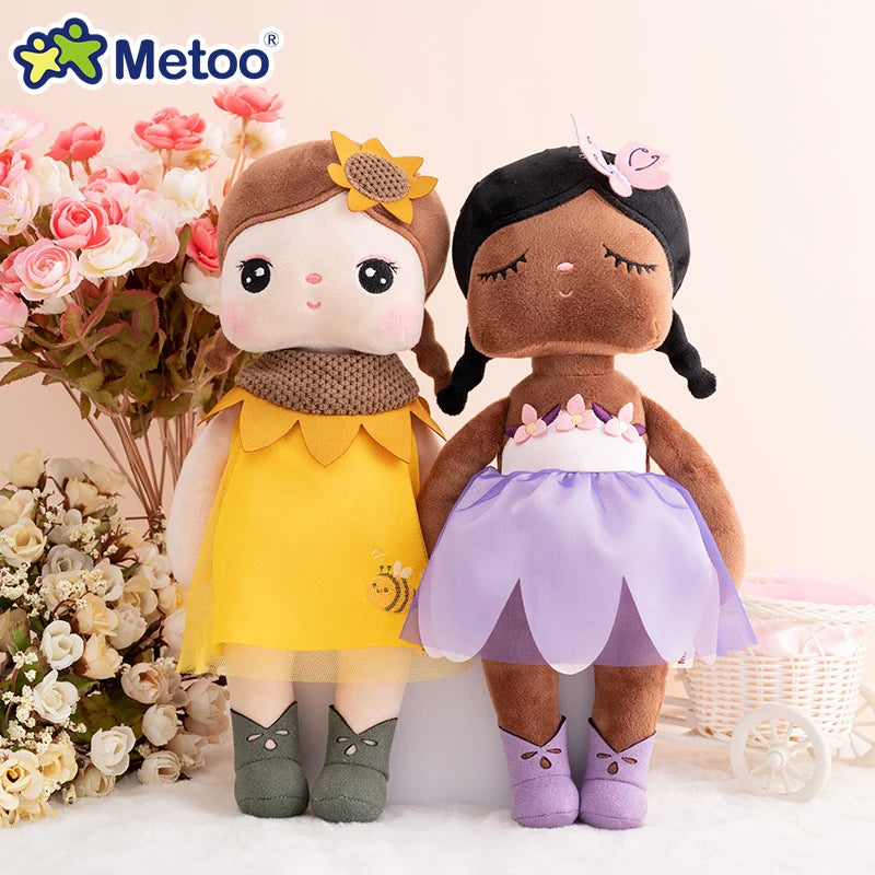 Original Metoo Dolls Soft Stuffed Angela Dolls Multi Styles Rose Black Girl Kawaii Kids Girls Dolls Christmas Gift Baby Toys