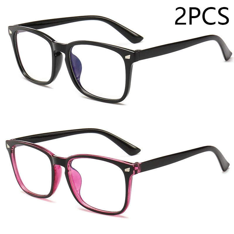 Blue Light Blocking Glasses Fashion Square Fake Eyelasses Anti Uv Ray Computer Gaming For Women And Men