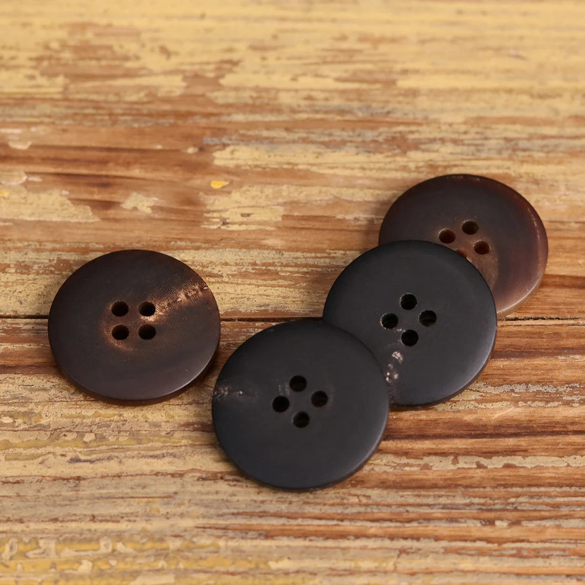 6pcs/lot Retro Brown Matte Buttons for Clothing Novelty Sewing Accessories for Luxury Suit Blazer Old School Amekaji 15mm-25mm