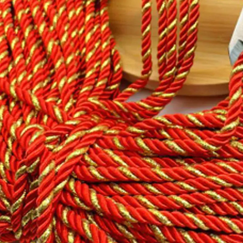 5mm 10m Twisted Cord Rope Trim Craft Decorative Nylon Rope Handmade Cording for Sewing Crafts Upholstery Home Décor