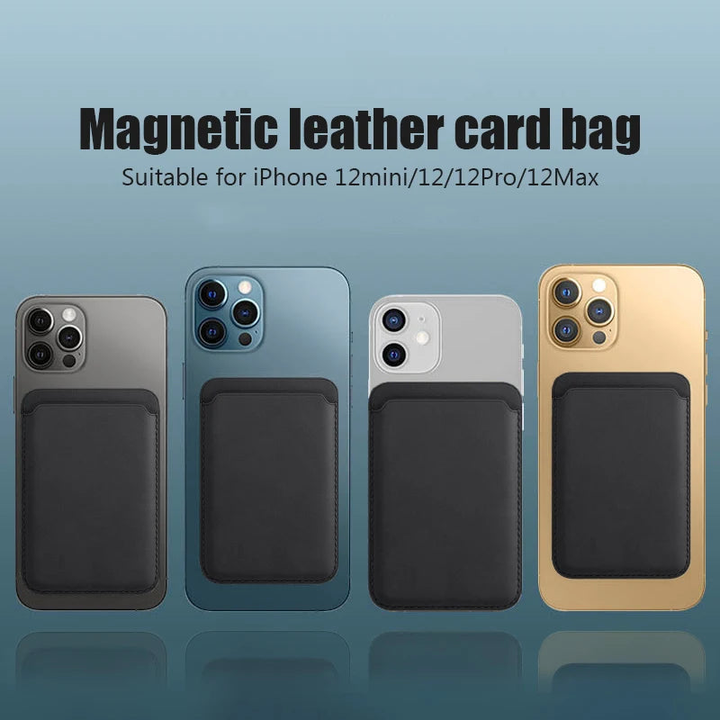 Leather Wallet Case For iPhone 15 Pro Max Magsafe Wallet Leather Compatible For iPhone 14 13 12 Card Holder with MagSafe Magnet