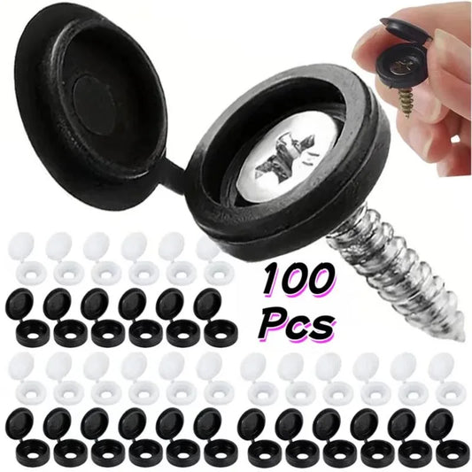 10/100pcs Screw Decorative Cover Cross Screw Nail Cap Folding Buckle for Car Furniture Decorative Nuts Cover Bolts Hardware