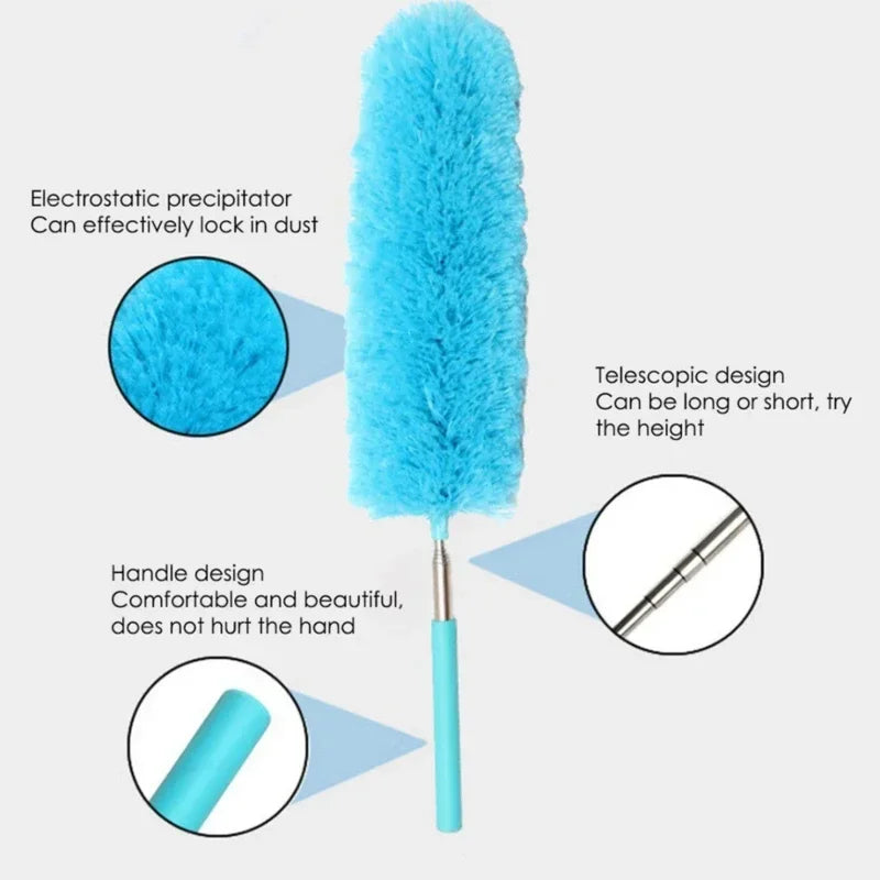 Microfiber Duster Brush Extendable Hand Dust Cleaner Anti Dusting Brush Home Air-condition Car Furniture Cleaning