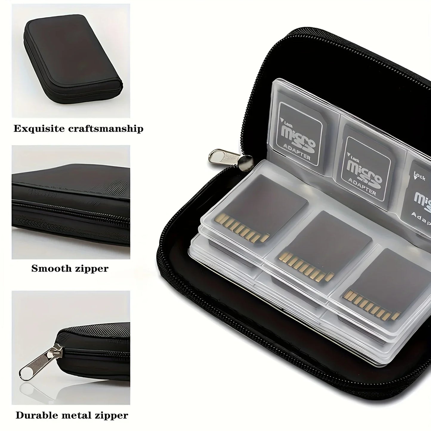 Memory Card Storage Bag Carrying Case Holder Wallet 22 Slots for CF/SD/Micro SD/SDHC/MS/DS Game Accessories memory card box