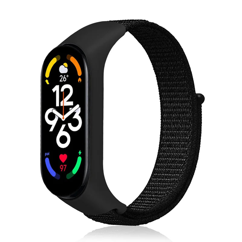 Nylon loop For Xiaomi Mi Band 7-7 nfc smartwatch Wristband Sport Miband7 Correa Replacement Bracelet smart band 7 6 5 4 3 Strap