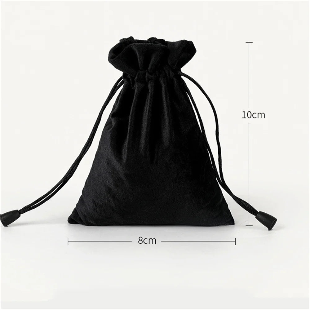 1 Pcs 6 Sizes Bags Linen Drawstring Gift Bag Pouches Cloth Christmas Bag Jewelry Bag Drawstring Pouches Large Velvet Bags