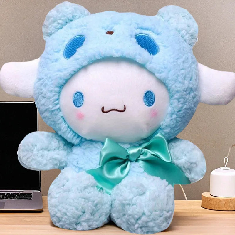 Hot 25cm Kawaii Sanrio Kuromi My Melody Cinnamoroll Plush Toys Doll Pillow Anime Cartoon Kids Gifts Room Decoration Dolls