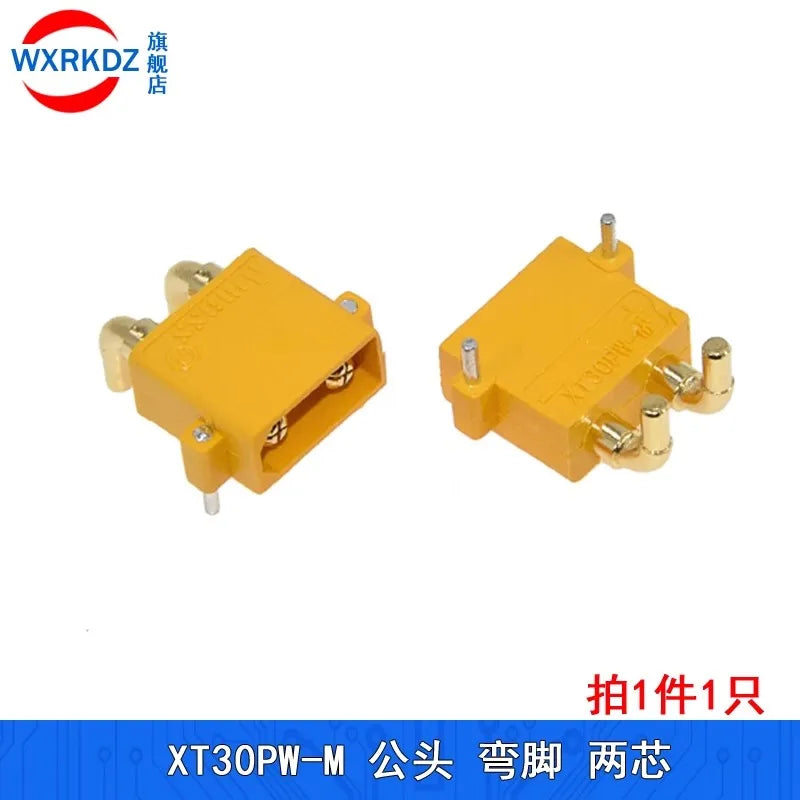 Amass XT30PW Female Male PCB Board Plug Banana XT30 Connector XT30PW-M or XT30PW-F or XT30U-F