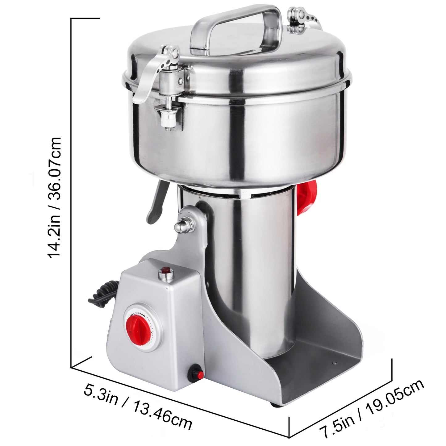 VEVOR 350G 750G 1000G Electric Grain Coffee Grinder Stainless Steel Grinding Machine for Crushing Wheat Herb Soybean Millet Corn