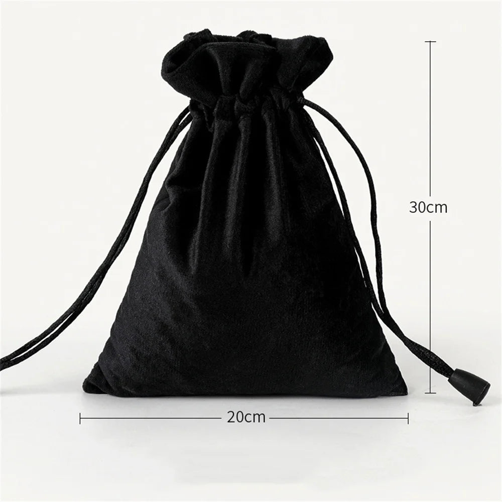 1 Pcs 6 Sizes Bags Linen Drawstring Gift Bag Pouches Cloth Christmas Bag Jewelry Bag Drawstring Pouches Large Velvet Bags