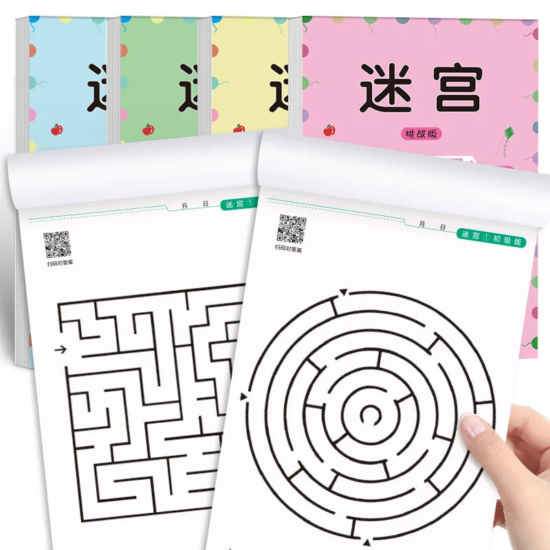 Children Maze Game Book Student Concentration Training Intellectual Development Educational Early Learning Toys Kids Gifts