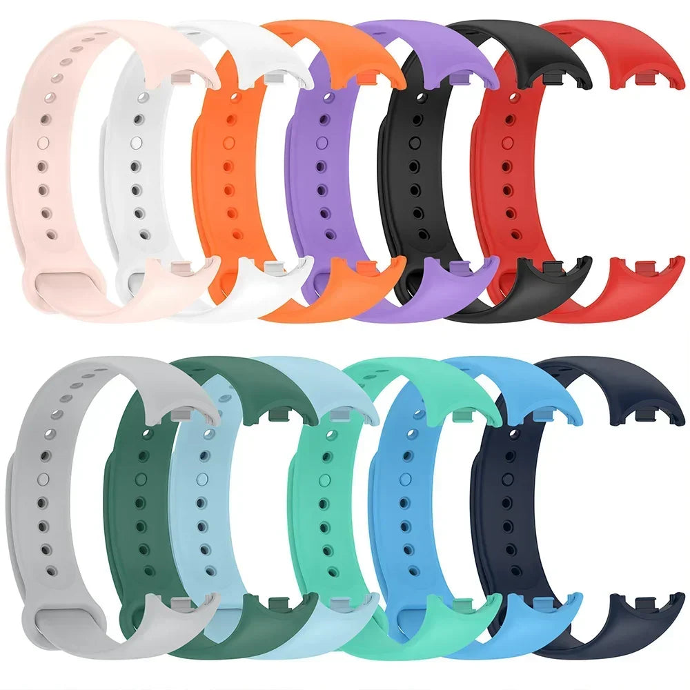 Strap For Mi band 8 xiaomi 8 NFC Bracelet Sport Belt Silicone Replacement Smartwatch Bracelet Watchband Xiaomi Mi Band 8 Strap