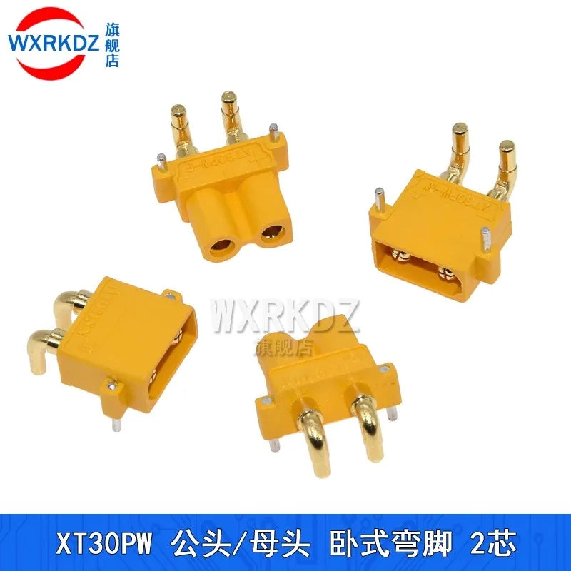 Amass XT30PW Female Male PCB Board Plug Banana XT30 Connector XT30PW-M or XT30PW-F or XT30U-F